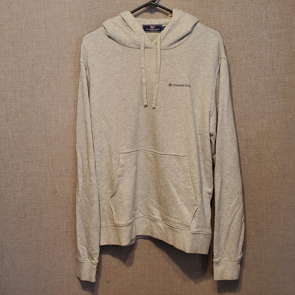 Vineyard Vines Men's Long Sleeve Hoodie Heather Grey Size Large